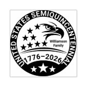Eagle Seal • 1776–2026 United States Tribute Rubberstempel (Afrduk)