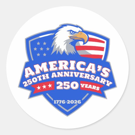 Eagle Shield Seal • United States 250th Stickers (Voorkant)