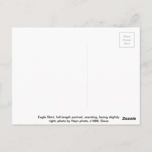 Eagle Shirt (Sioux) Briefkaart (Achterkant)