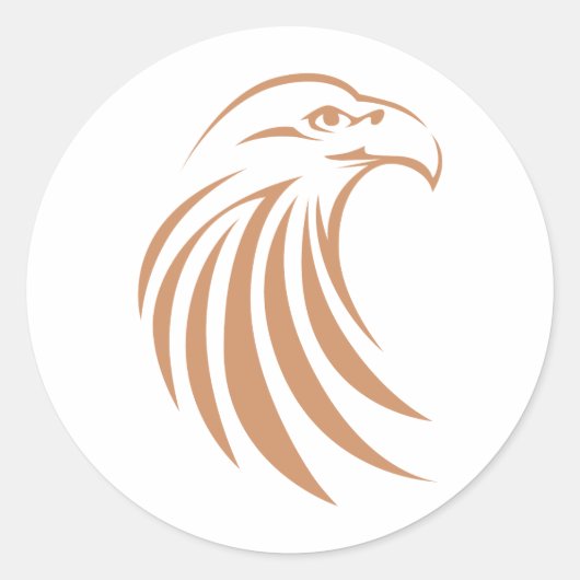 Eagle Shirten | Cool Custom Eagle Shirten Logo Ronde Sticker (Voorkant)