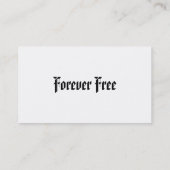 Eagle silhouette, Visitekaartje (Achterkant)