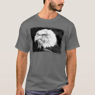 Eagle Sjabloon Elegant Donkergrijs Afbeelding toev T-shirt