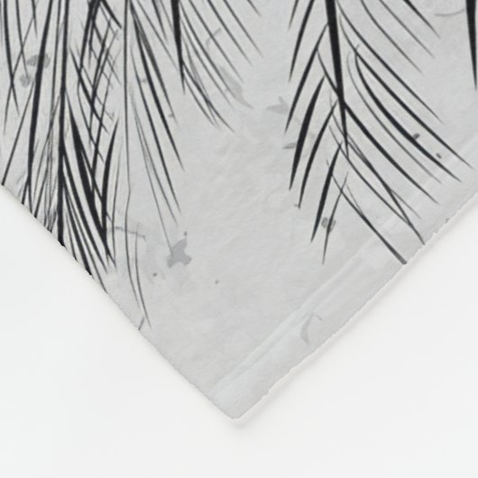 Eagle Sketch Face Wall Art Fleece Deken (Hoek)