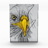 Eagle Sketch Face Wall Art Fotoblokken (Voorkant)