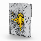 Eagle Sketch Face Wall Art Fotoblokken (Rechts)