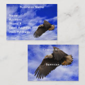 Eagle, Sky & Fractal Clouds Visitekaartjes (Voorkant / Achterkant)