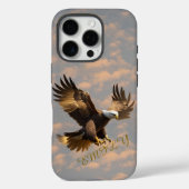 Eagle Sky Phone Case with Custom Name (Achterkant)