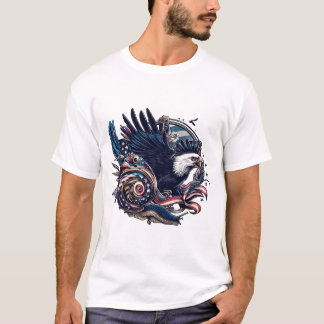 Eagle slak art ontwerp t-shirt