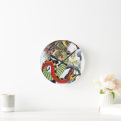 Eagle & Snake Japans Tattoo Design Ronde Klok (Huis)