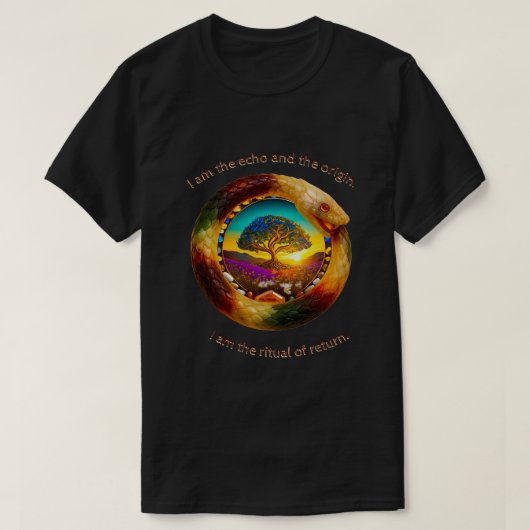 Eagle & Snake Tree of Life 006a T-shirt (Design voorkant)