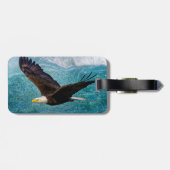 Eagle Soaring boven het Storm Bagagelabel (Achterkant horizontaal)