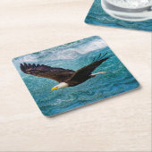 Eagle Soaring boven het Storm Kartonnen Onderzetters (Schuin)