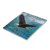 Eagle Soaring boven het Storm Tegeltje (Zijkant)