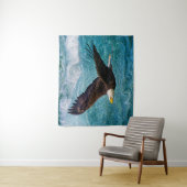 Eagle Soaring boven het Storm Wandkleed (In situ)