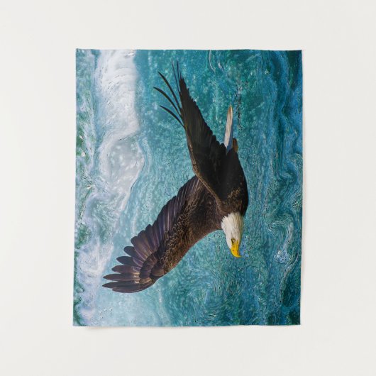 Eagle Soaring boven het Storm Wandkleed (Voorkant)