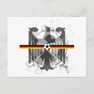Eagle soccer German fans gifts and T-shirts Briefkaart