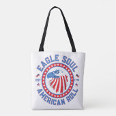 Eagle Soul American Roll 4th of July Celebration Tote Bag (Achterkant)