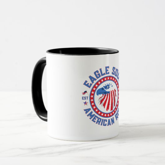 Eagle Soul Amerikaanse Rol 4 juli-viering Mok (Voorkant links)
