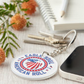 Eagle Soul Amerikaanse Rol 4 juli-viering Sleutelhanger (Voorkant Rechts)
