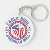 Eagle Soul Amerikaanse Rol 4 juli-viering Sleutelhanger (Achterkant)