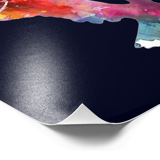 Eagle Spirit Animal Bird. Totem. Waterverf Art. Foto Afdruk (Hoek)