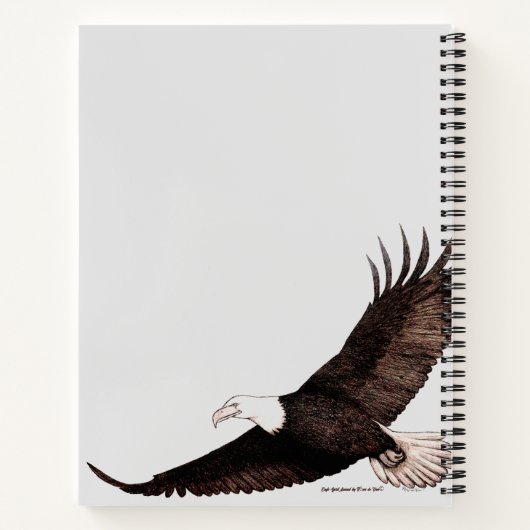 Eagle Spirit Animal Originele kunst Notitieboek (Achterkant)