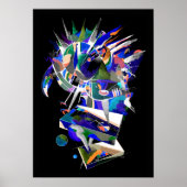 Eagle splash neon poster (Voorkant)