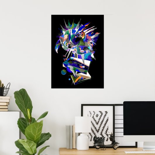 Eagle splash neon poster (Thuiskantoor)
