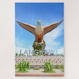 Eagle Square Statue op Langkawi Island Maleisië Legpuzzel