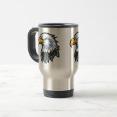 Eagle Stalen Mok – RVS ReisMok (Voorkant links)