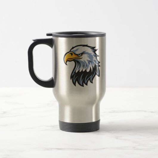 Eagle Stalen Mok – RVS ReisMok (Links)