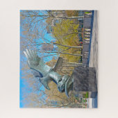 Eagle Statue New York. Legpuzzel (Verticaal)