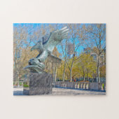 Eagle Statue New York. Legpuzzel (Horizontaal)