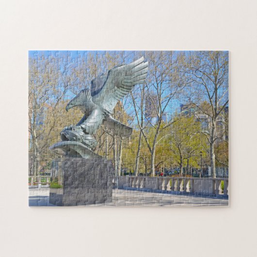 Eagle Statue New York. Legpuzzel (Horizontaal)