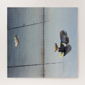 Eagle Stealing Bass Gevist Legpuzzel (Horizontaal)