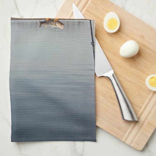  Eagle Stealing Bass Gevist Theedoek (Quarter Fold)