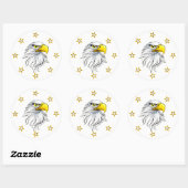 Eagle-sterren Ronde Sticker (Vel)