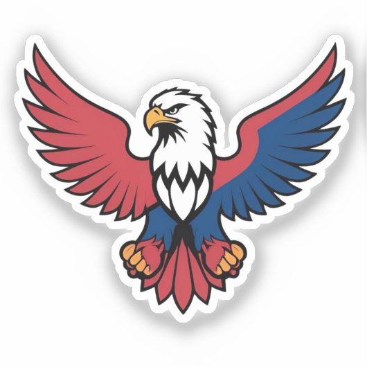 Eagle Sticker  Bald Eagle Sticker  American Eagle  (Voorkant)