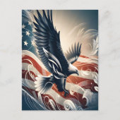 Eagle stijgt boven Amerika Briefkaart (Voorkant)