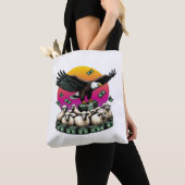 Eagle stijgt met geld tote bag (Dichtbij)
