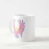 Eagle stijgt, slopend koffiemok (Voorkant links)