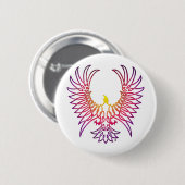 Eagle stijgt, slopend ronde button 5,7 cm (Voorkant /achterkant)