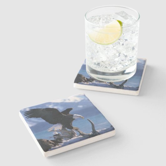 Eagle Stone Onderzetter (Zijkant)