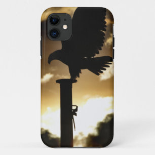 "Eagle Sunset" Kale Eagle Wildlife kunstwerk iPhone 11 Hoesje