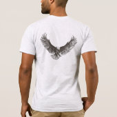 Eagle swoop line inkt tekenT-shirt T-shirt (Achterkant)