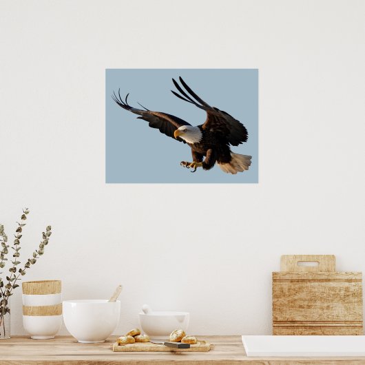 Eagle Swooping Down Poster (Keuken)