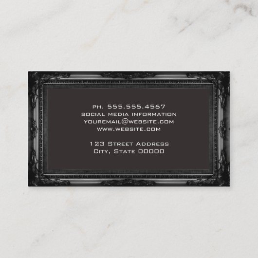 Eagle-symbool |  | Antiek grens Visitekaartje (Achterkant)