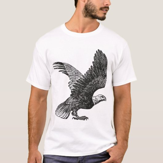 Eagle T-Shirt,  ontwerp, vogels, Natuur, T-shirt (Voorkant)