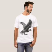Eagle T-Shirt,  ontwerp, vogels, Natuur, T-shirt (Voorkant volledig)