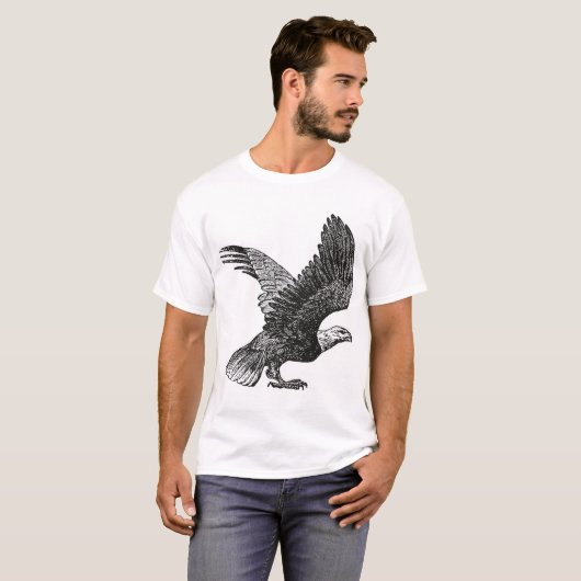 Eagle T-Shirt,  ontwerp, vogels, Natuur, T-shirt (Voorkant volledig)